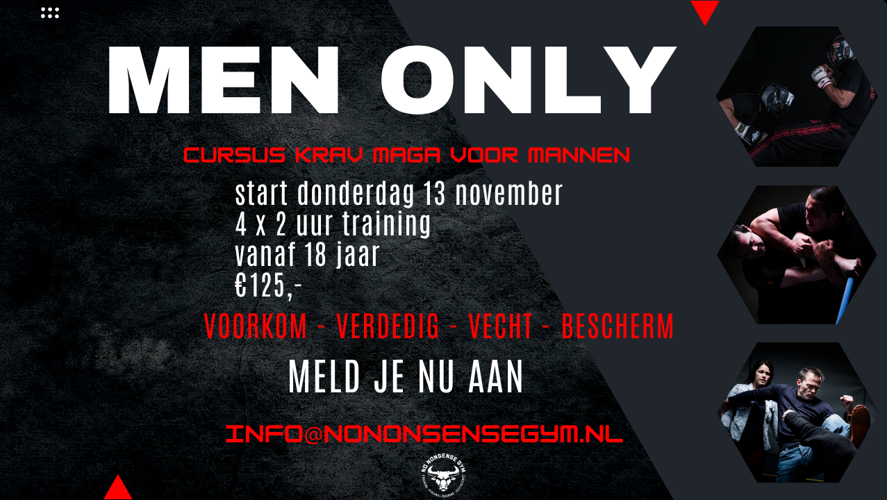 Men Only Cursus vanaf Donderdag 13 November